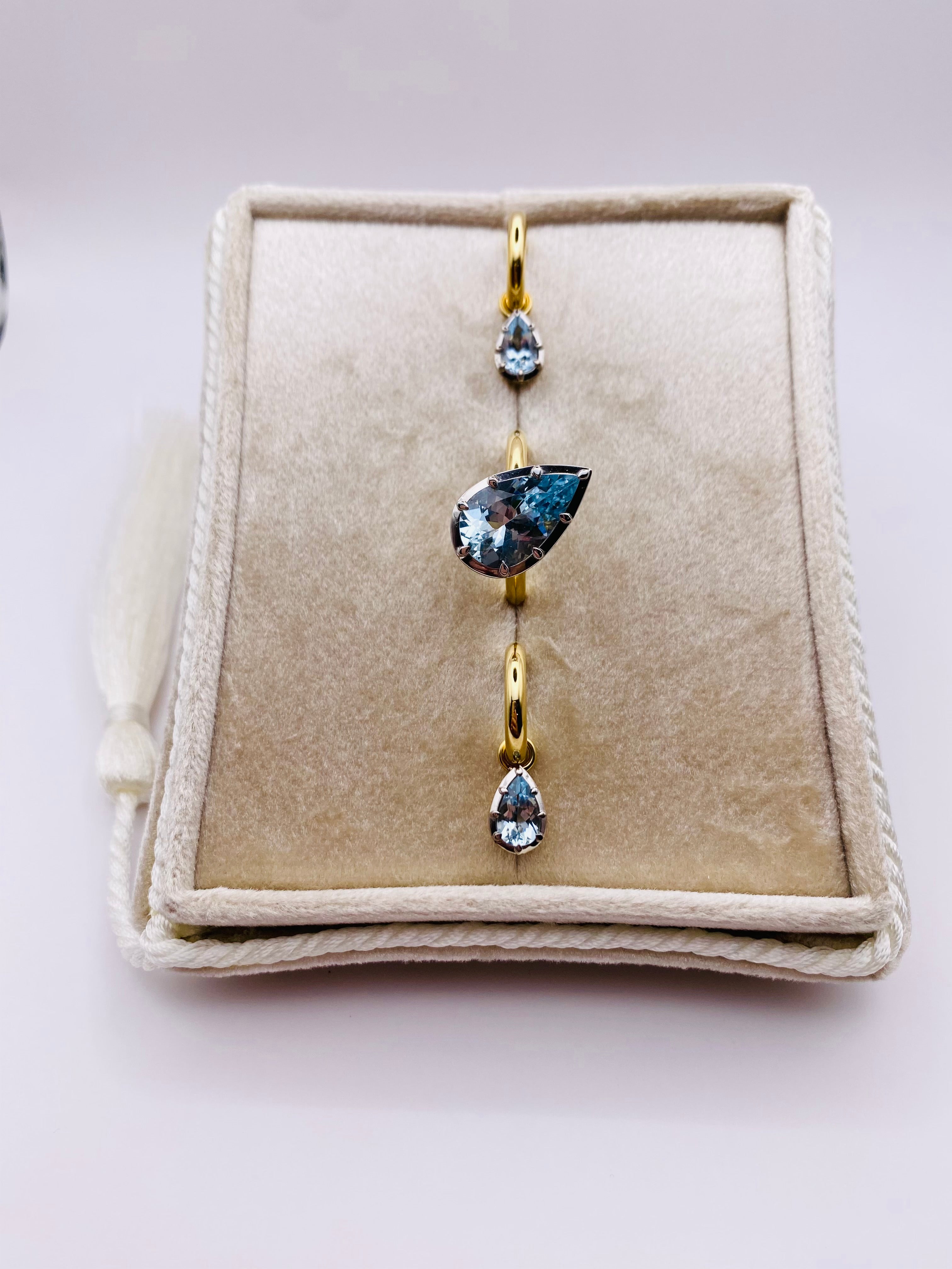 3ct Aquamarine Colett Set Ring