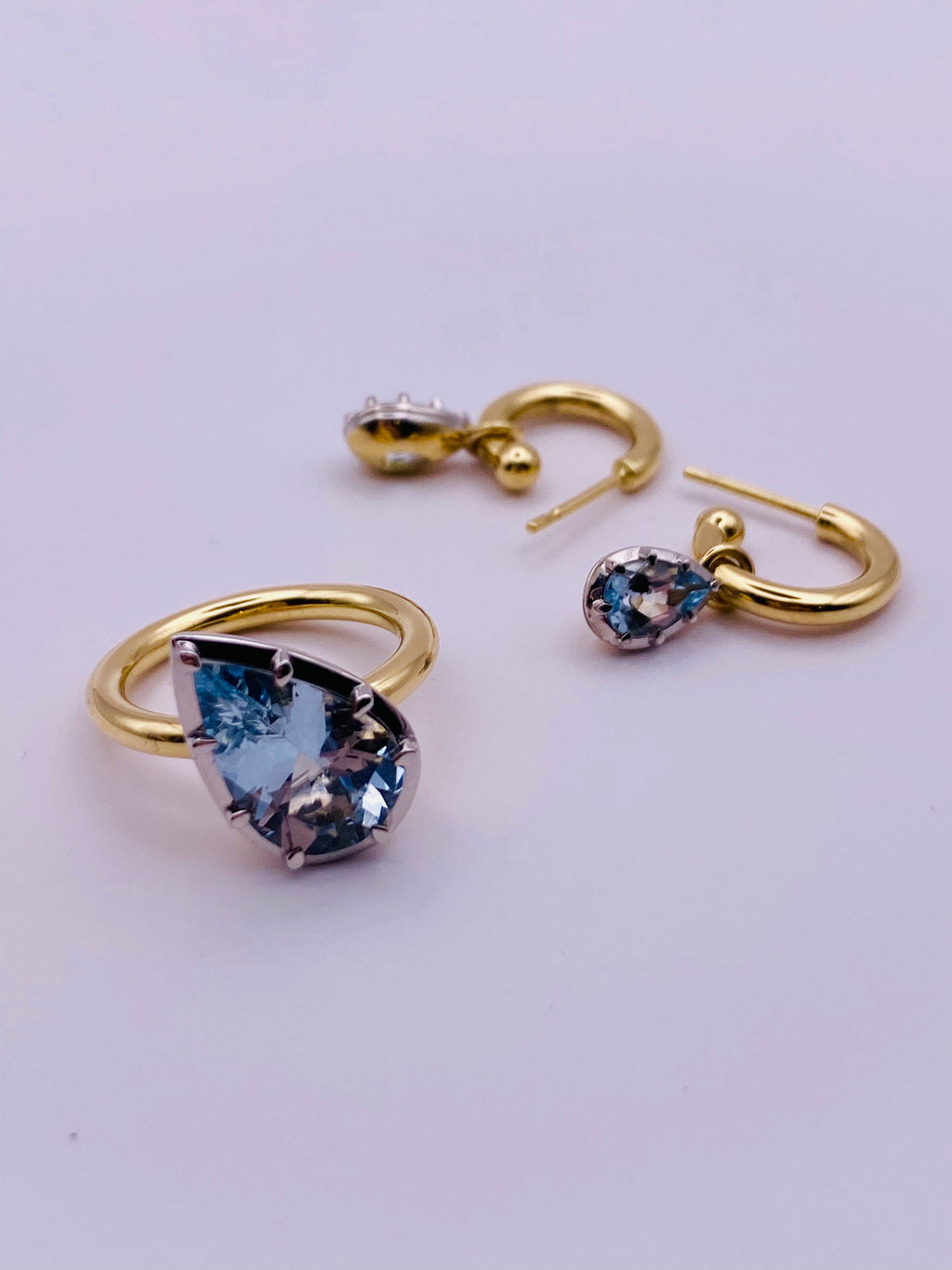 3ct Aquamarine Colett Set Ring