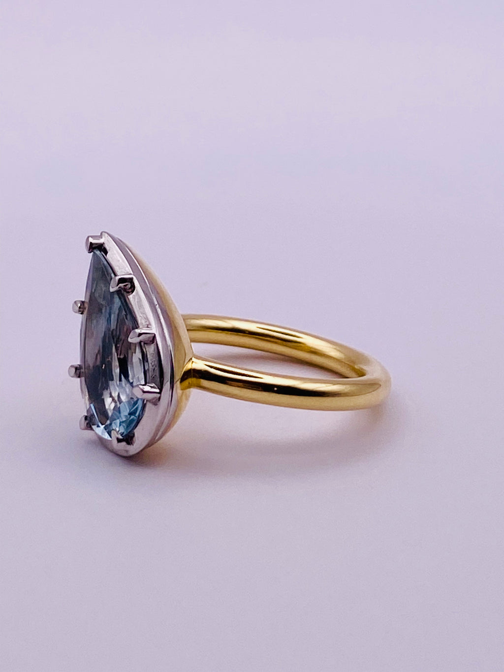 3ct Aquamarine Colett Set Ring