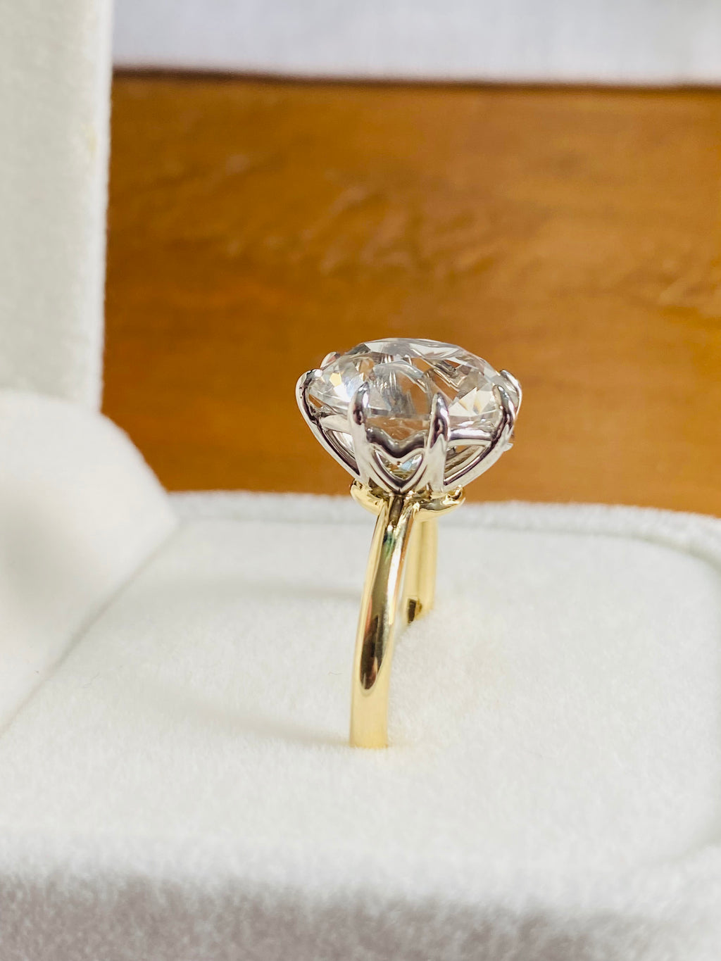 Sold Out ~ Crown Ring with Oval Natural Australian Topaz