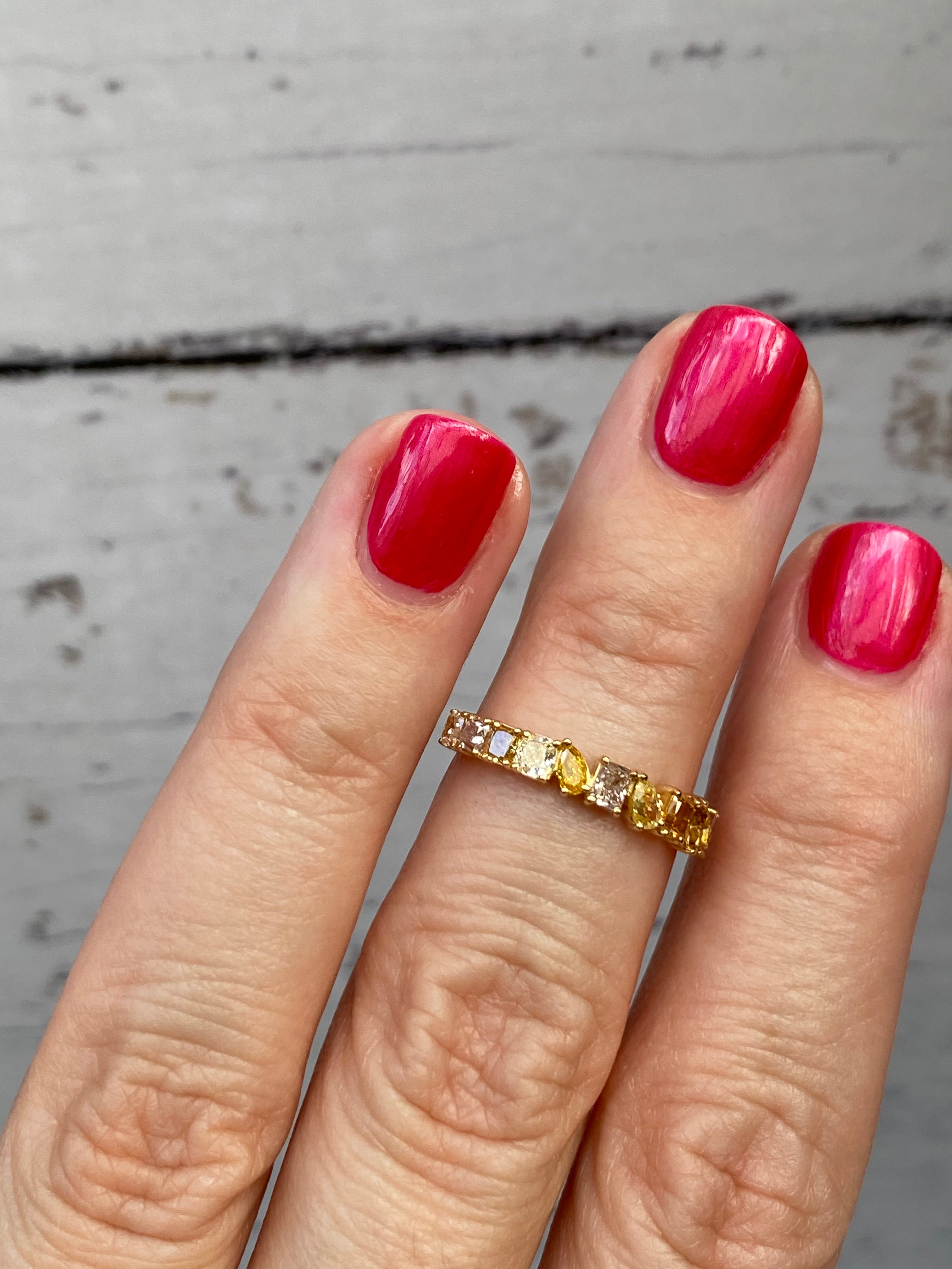 Sold Out ~ Mosaic Ring in Yellow Gold