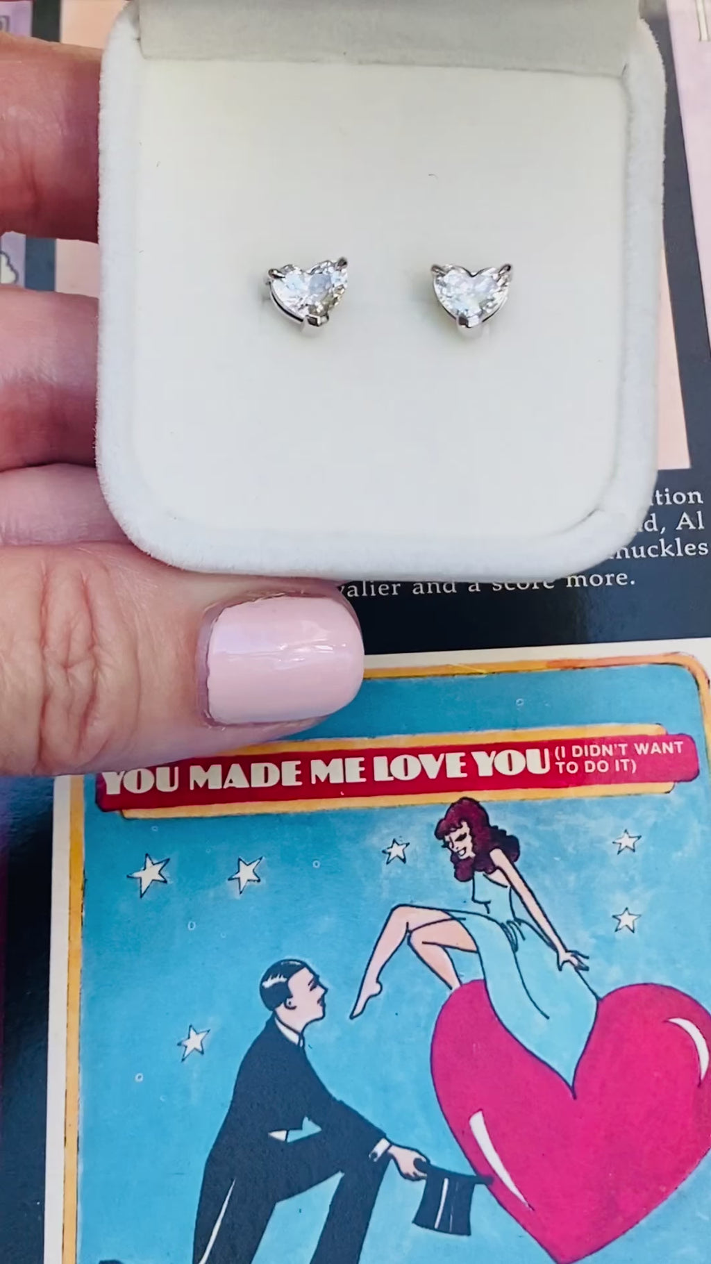 Sold Out ~ Heart Earrings | 18K White Gold