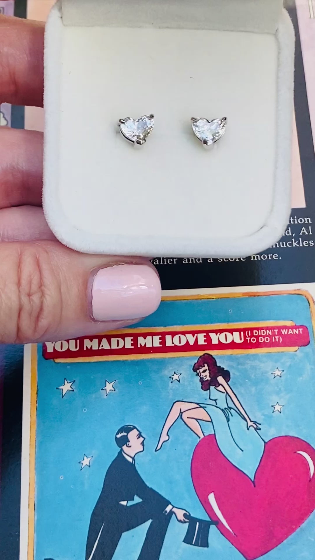 Sold Out ~ Heart Earrings | 18K White Gold