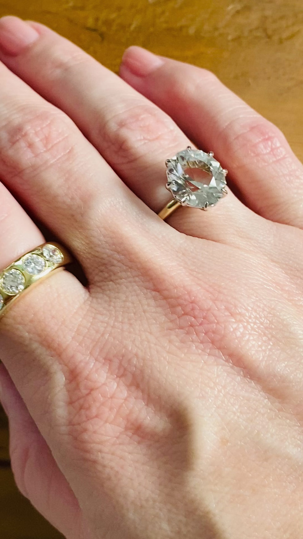 Sold Out ~ Crown Ring with Oval Natural Australian Topaz
