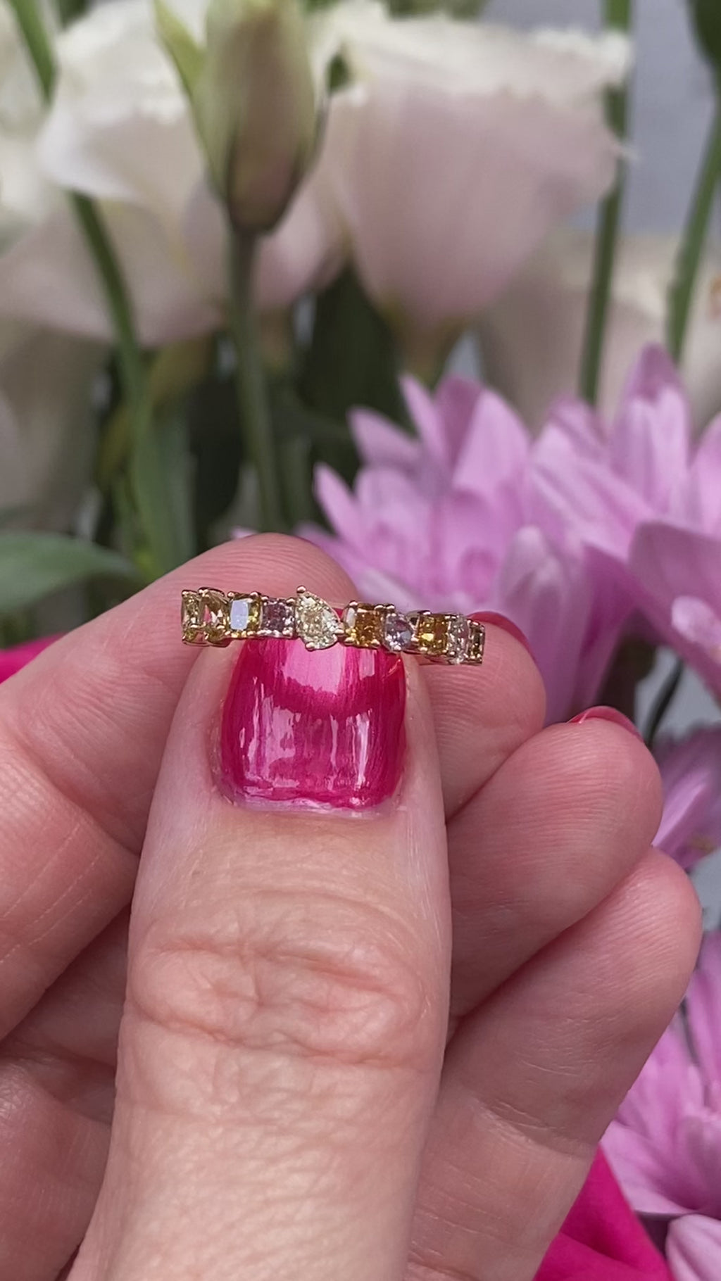 Mosaic Ring in Rose Gold