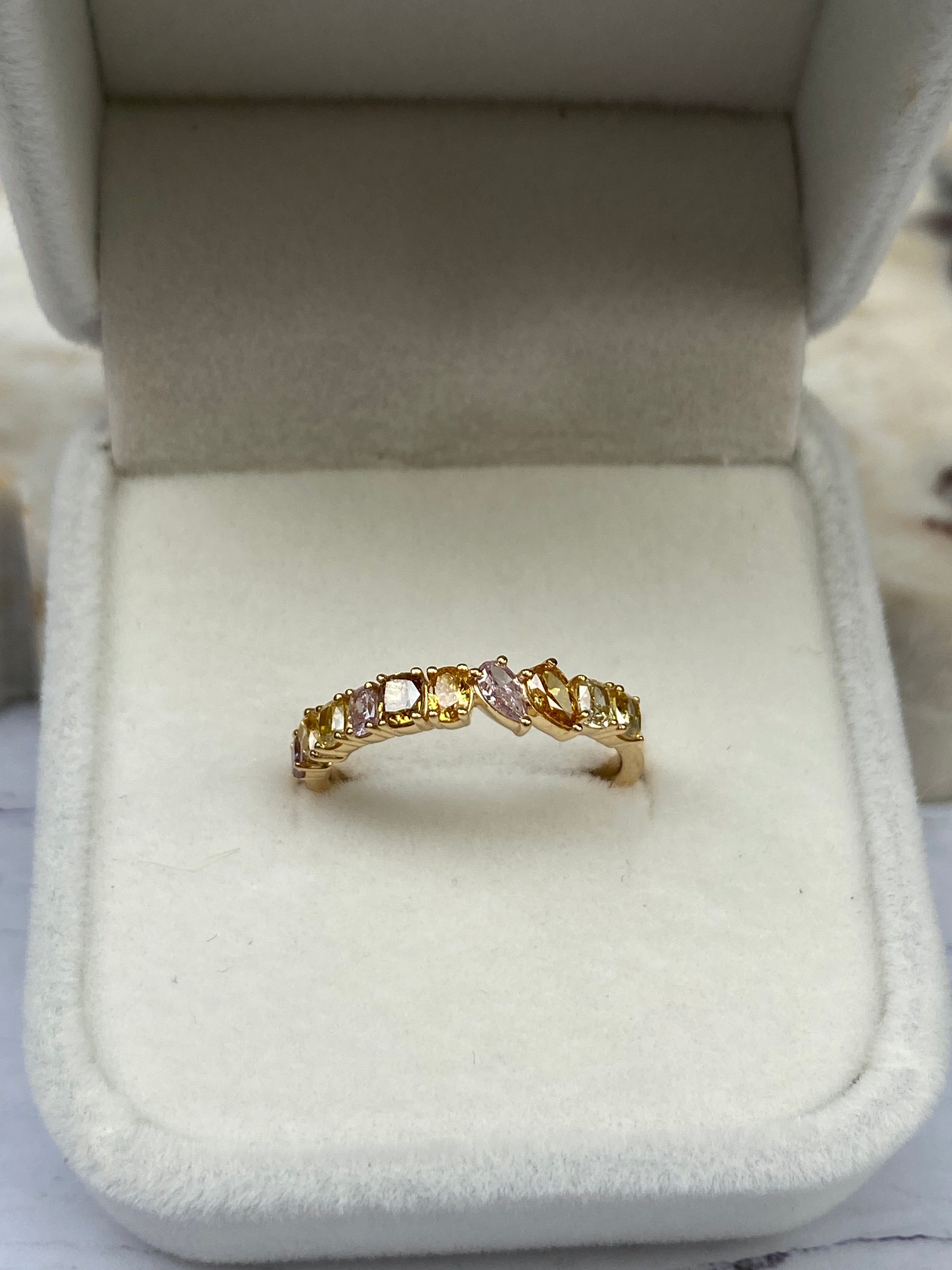Sold Out ~ Mosaic Ring in Yellow Gold