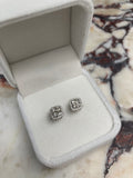 Sold Out ~ Mosaic diamond earrings with halo