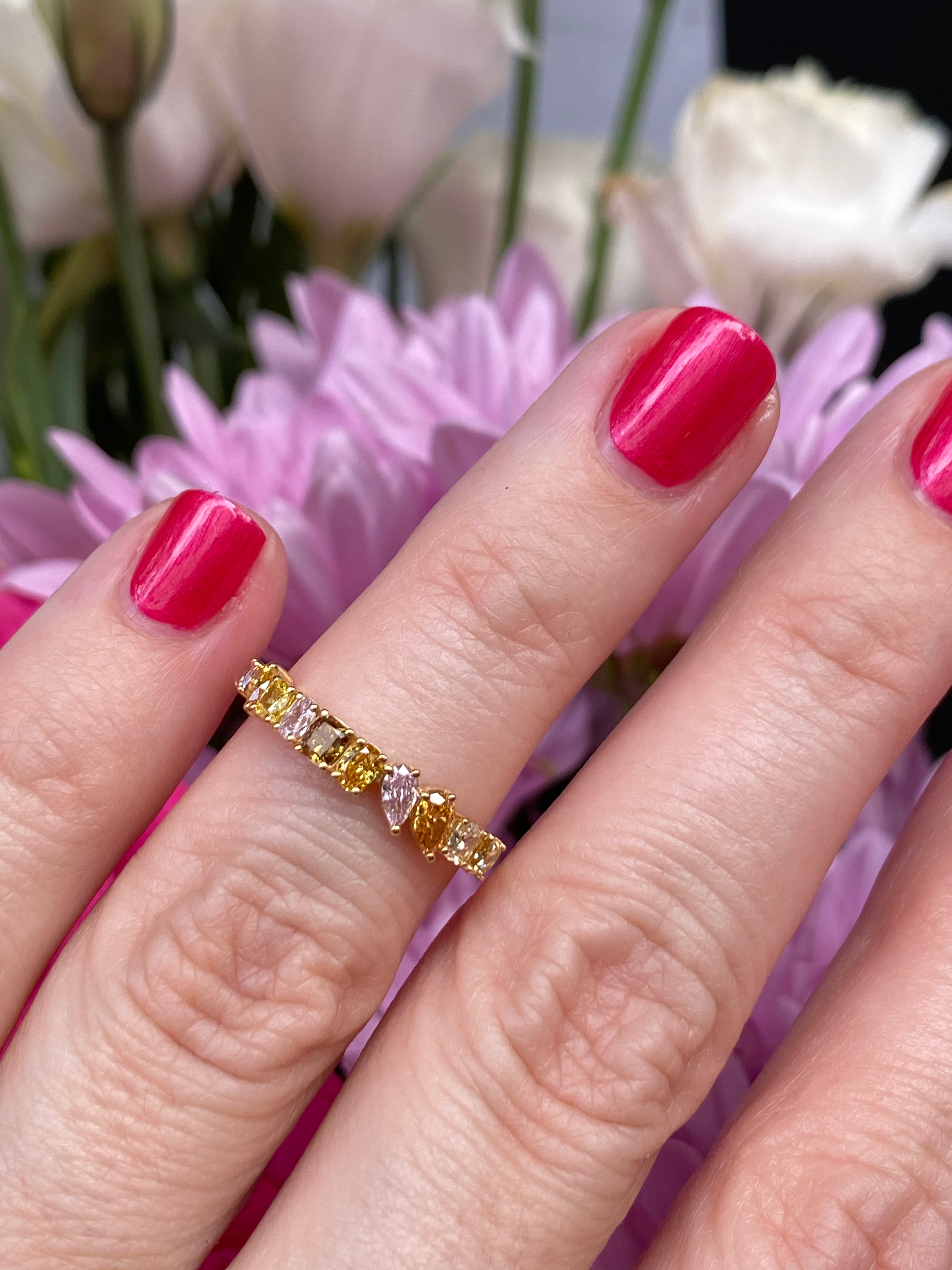 Sold Out ~ Mosaic Ring in Yellow Gold